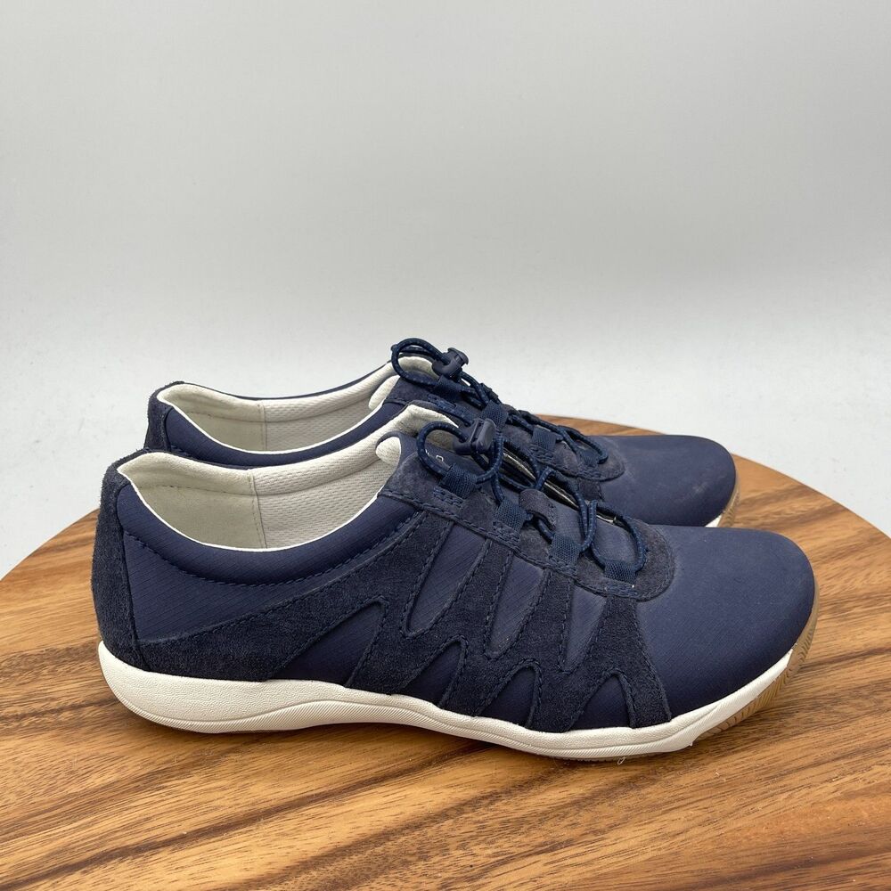 Dansko Harlie Shoes Womens Size 10.5 / 41 Blue Drawstring Walking Sneakers